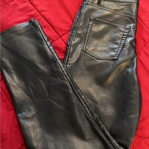 Aritzia Wilfred Vegan Leather Straight Leg Pants